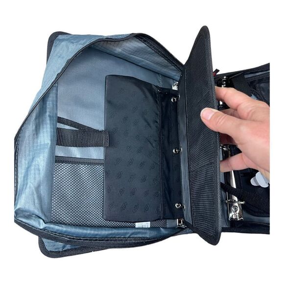 NWT Case-It School Binder 2 in 1 Dual Ring Binder, 3" Capacity Strap Pencil Case - Picture 4 of 5